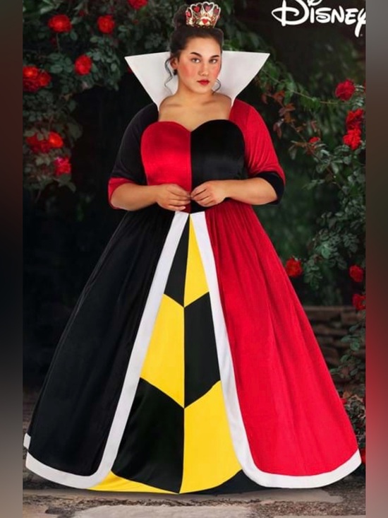 Halloween Costumes Dresses & Skirts - Halloween costume Disney Queen of Hearts deluxe gown w/hoop skirt (No crown)5X